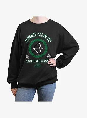 Disney Percy Jackson And The Olympians Artemis Cabin Womens Oversized Sweatshirt