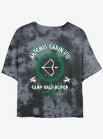 Disney Percy Jackson And The Olympians Artemis Cabin Tie Dye Crop Girls T-Shirt