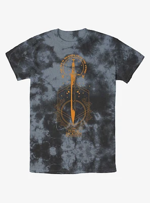 Disney Percy Jackson And The Olympians Pen Above Sword Tie-Dye T-Shirt