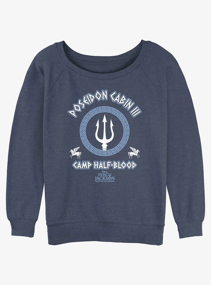 Disney Percy Jackson And The Olympians Poseidon Cabin Womens Slouchy Sweatshirt