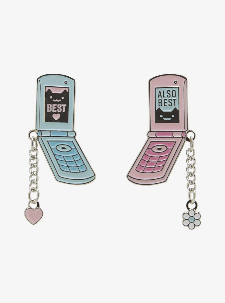 BFFs 4 Eva Cat Phones Bestie Enamel Pin Set