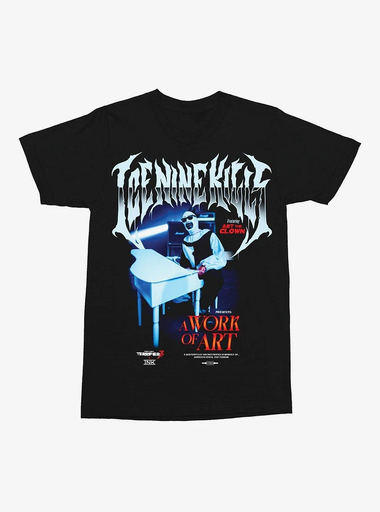 Ice Nine Kills X Terrifier A Work Of Art Piano T-Shirt