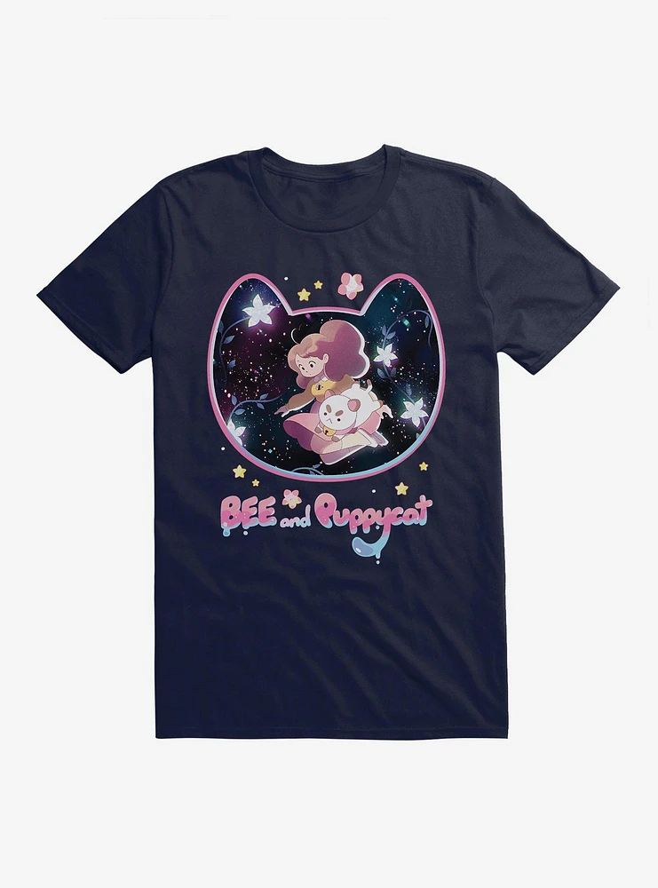 Bee and Puppycat Flower Galaxy T-Shirt