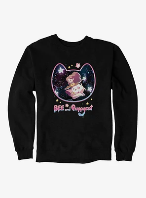 Bee and Puppycat Flower Galaxy Sweatshirt