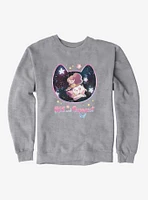 Bee and Puppycat Flower Galaxy Sweatshirt