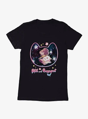 Bee and Puppycat Flower Galaxy Womens T-Shirt