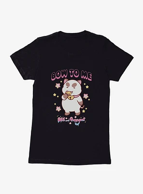 Bee and Puppycat Bow To Me Womens T-Shirt