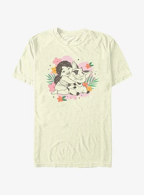 Disney Moana 2 Simea And Pua Floral T-Shirt