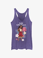 Disney Moana 2 Bold Adventurer Floral Girls Tank