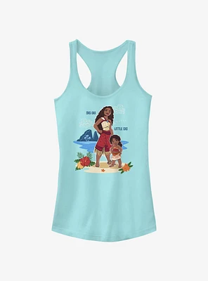 Disney Moana 2 Big And Little Sis Girls Tank