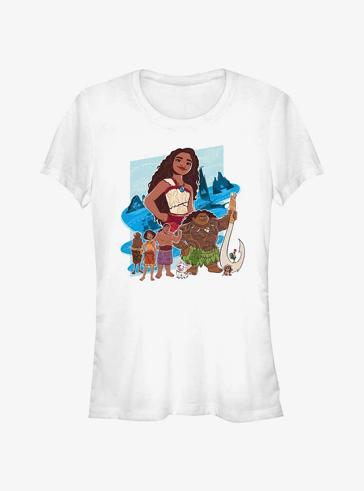 Disney Moana 2 Group Girls T-Shirt