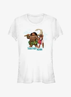 Disney Moana 2 Together Again Maui Girls T-Shirt