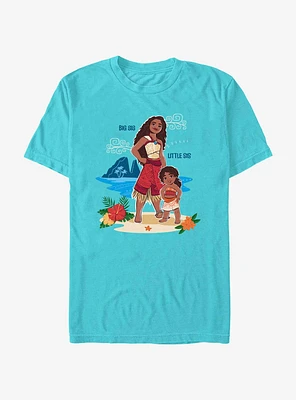 Disney Moana 2 Big And Little Sis Extra Soft T-Shirt