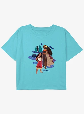 Disney Moana 2 And Matangi Youth Girls Boxy T-Shirt