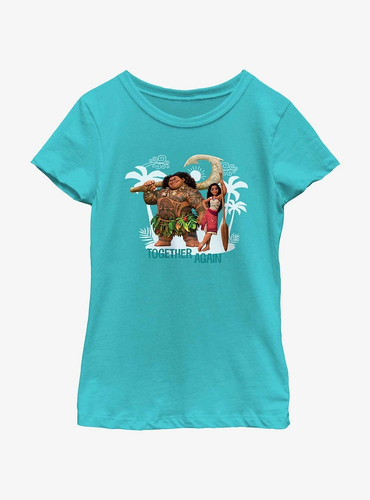 Disney Moana 2 Together Again Youth Girls T-Shirt