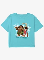 Disney Moana 2 Together Again Youth Girls Boxy T-Shirt