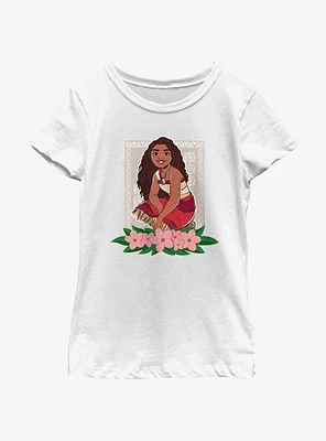 Disney Moana 2 Flowers Youth Girls T-Shirt