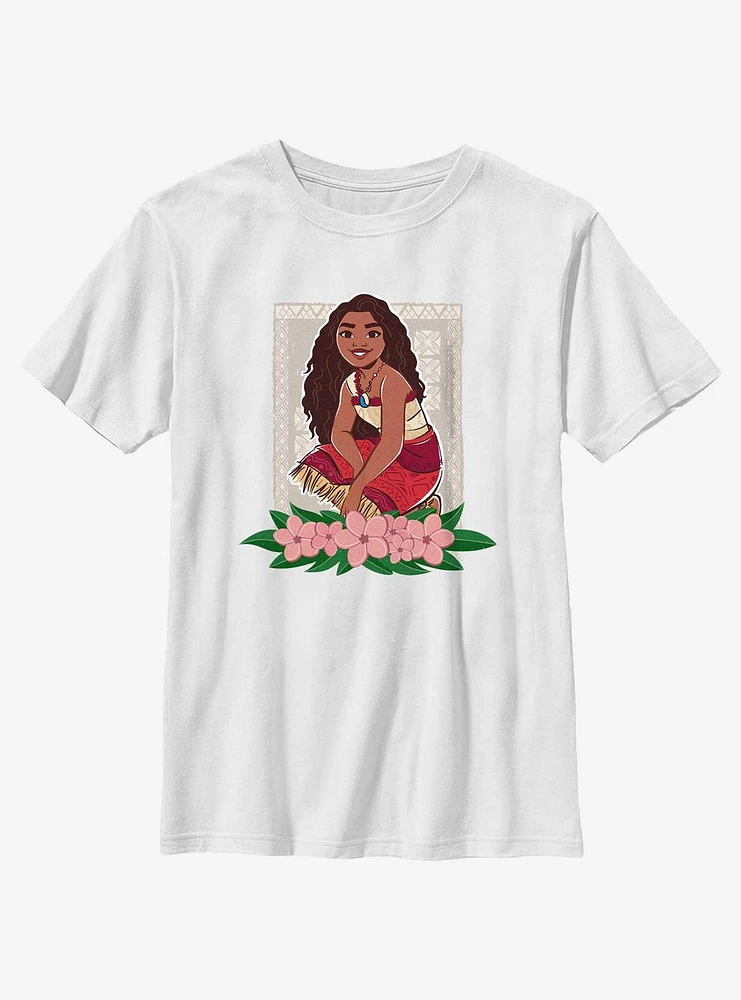 Disney Moana 2 Flowers Youth T-Shirt