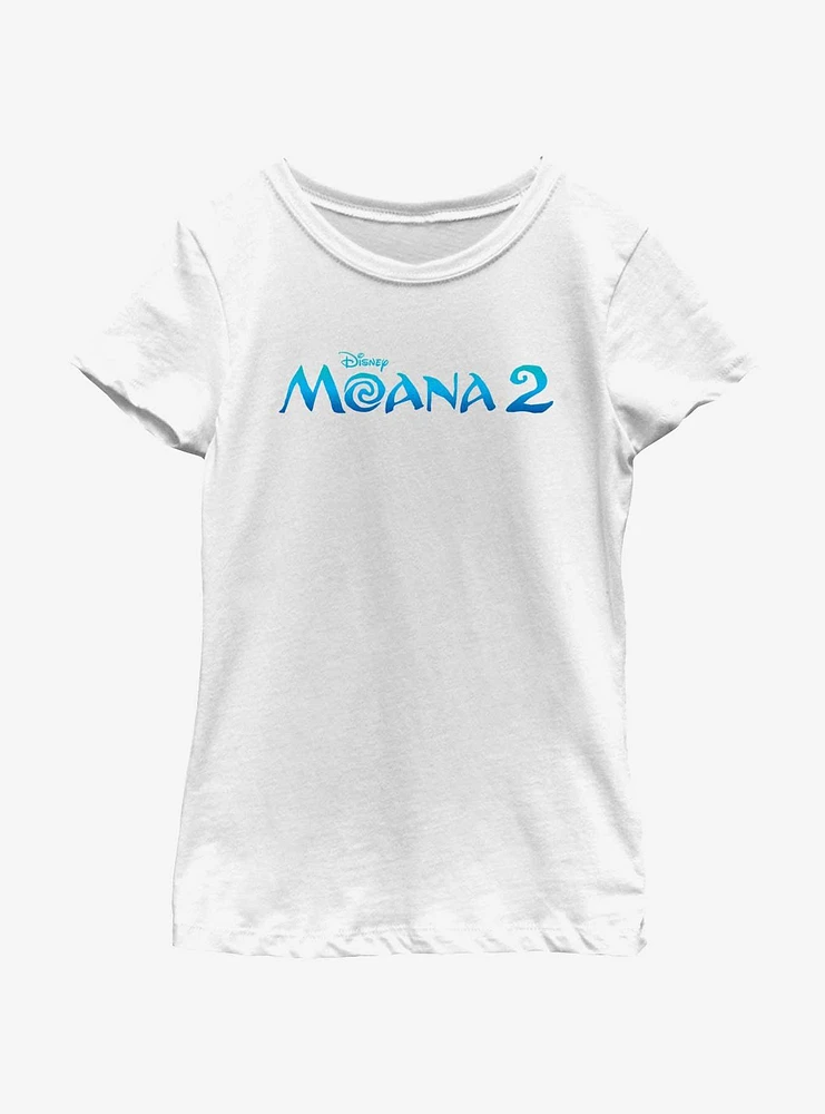 Disney Moana 2 Logo Youth Girls T-Shirt