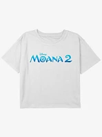 Disney Moana 2 Logo Youth Girls Boxy T-Shirt