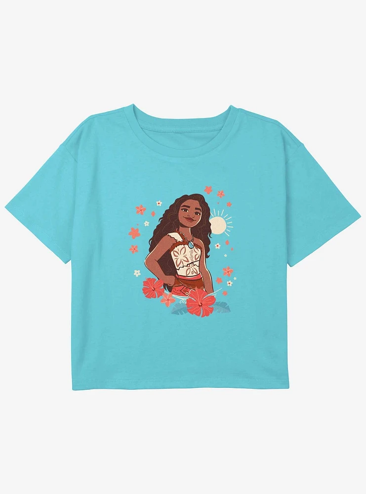 Disney Moana 2 Adventurer Youth Girls Boxy T-Shirt