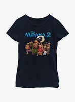 Disney Moana 2 Adventure Group Youth Girls T-Shirt