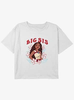 Disney Moana 2 Big Sis Youth Girls Boxy T-Shirt