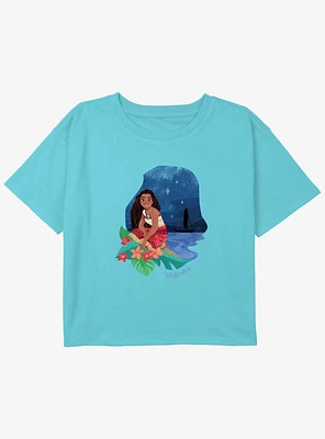 Disney Moana 2 Wayfinder Youth Girls Boxy T-Shirt