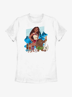 Disney Moana 2 Group Womens T-Shirt