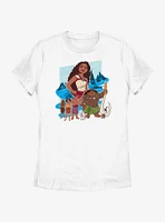 Disney Moana 2 Group Womens T-Shirt