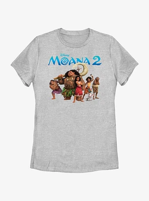 Disney Moana 2 Adventure Group Womens T-Shirt