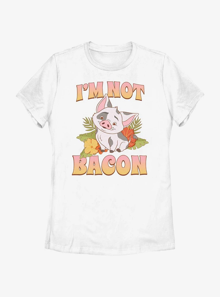 Disney Moana 2 Not Bacon Pua Womens T-Shirt