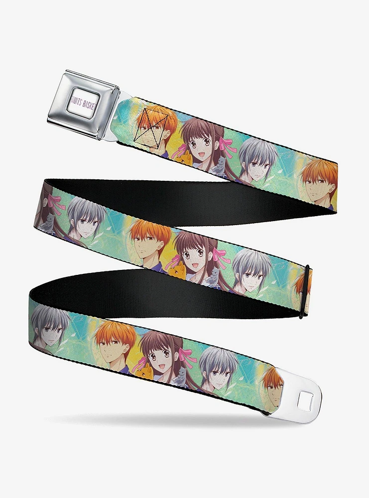 Fruits Basket Kyo Tohru Yuki Group Pose Youth Seatbelt Buckle Belt