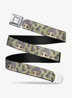 Fruits Basket Chibi Shigure Soma and Dog Scattered Seatbelt Buckle Belt