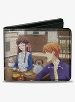 Fruits Basket Shigure Yuki Tohru Kyo Dining Scene Bifold Wallet