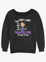 Marvel WandaVision Agatha Magical Girl Girls Slouchy Sweatshirt