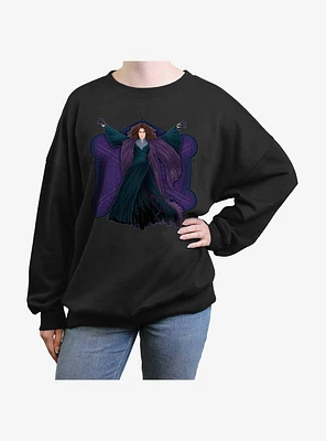 Marvel WandaVision Agatha Witch Girls Oversized Sweatshirt