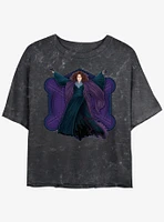 Marvel WandaVision Agatha Witch Girls Mineral Wash Crop T-Shirt