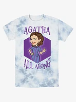 Marvel WandaVision Agatha Cartoon Tie-Dye T-Shirt