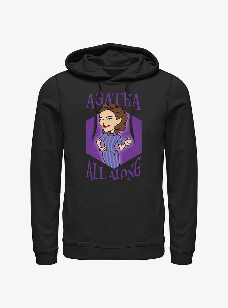 Marvel WandaVision Agatha Cartoon Hoodie