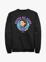 Marvel WandaVision Agatha Cartoon Circle Sweatshirt