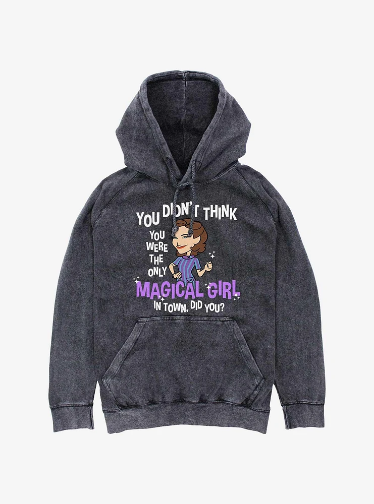 Marvel WandaVision Agatha Magical Girl Mineral Wash Hoodie