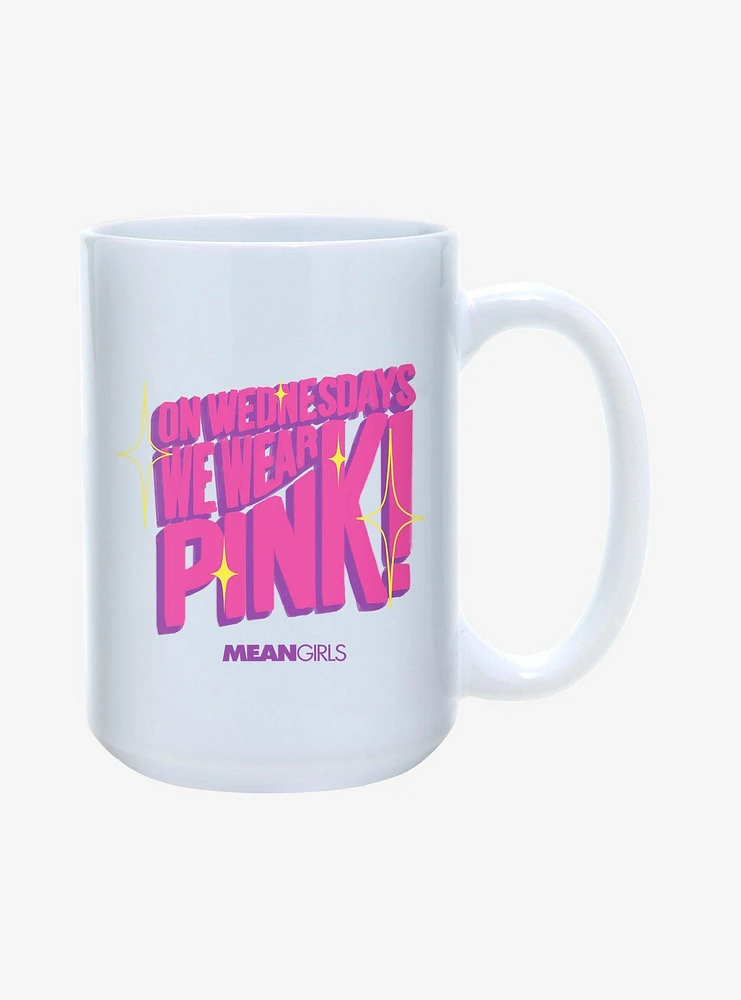 Mean Girls On Wednesday's We Wear Pink 15oz Mug