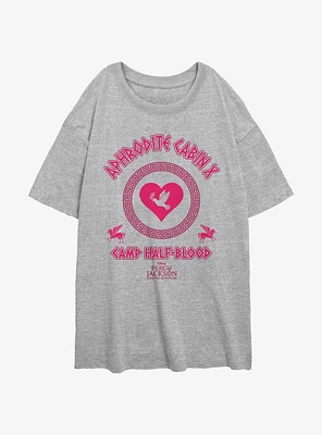 Disney Percy Jackson And The Olympians Aphrodite Cabin Womens Oversized T-Shirt