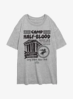 Disney Percy Jackson And The Olympians Camp Poster Womens Oversized T-Shirt