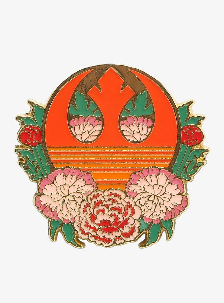 Loungefly Star Wars Rebel Floral Enamel Pin