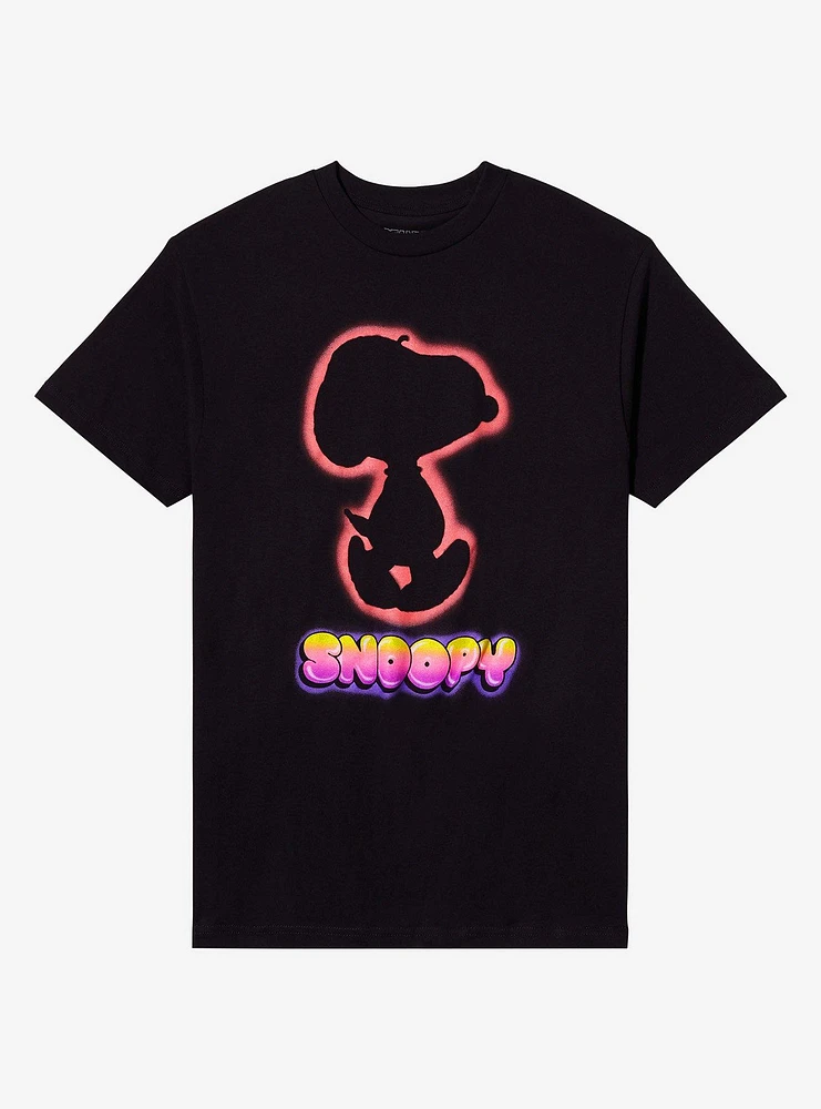 Peanuts Snoopy Silhouette Airbrush Art T-Shirt