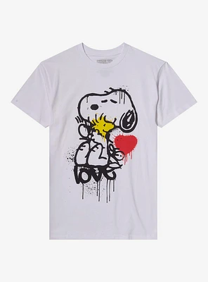 Peanuts Snoopy Woodstock Airbrush Art T-Shirt