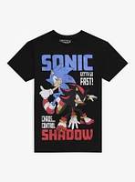 Sonic The Hedgehog & Shadow Duo Slogan T-Shirt