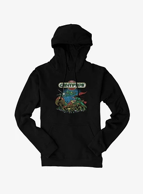 Atari Centipede Vintage Hiro Kimura Animated Artwork Hoodie